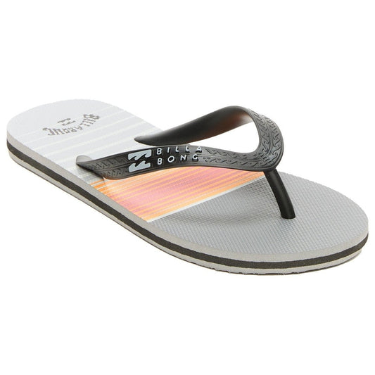 Flip-flop sandal with a colorful sole on a white background