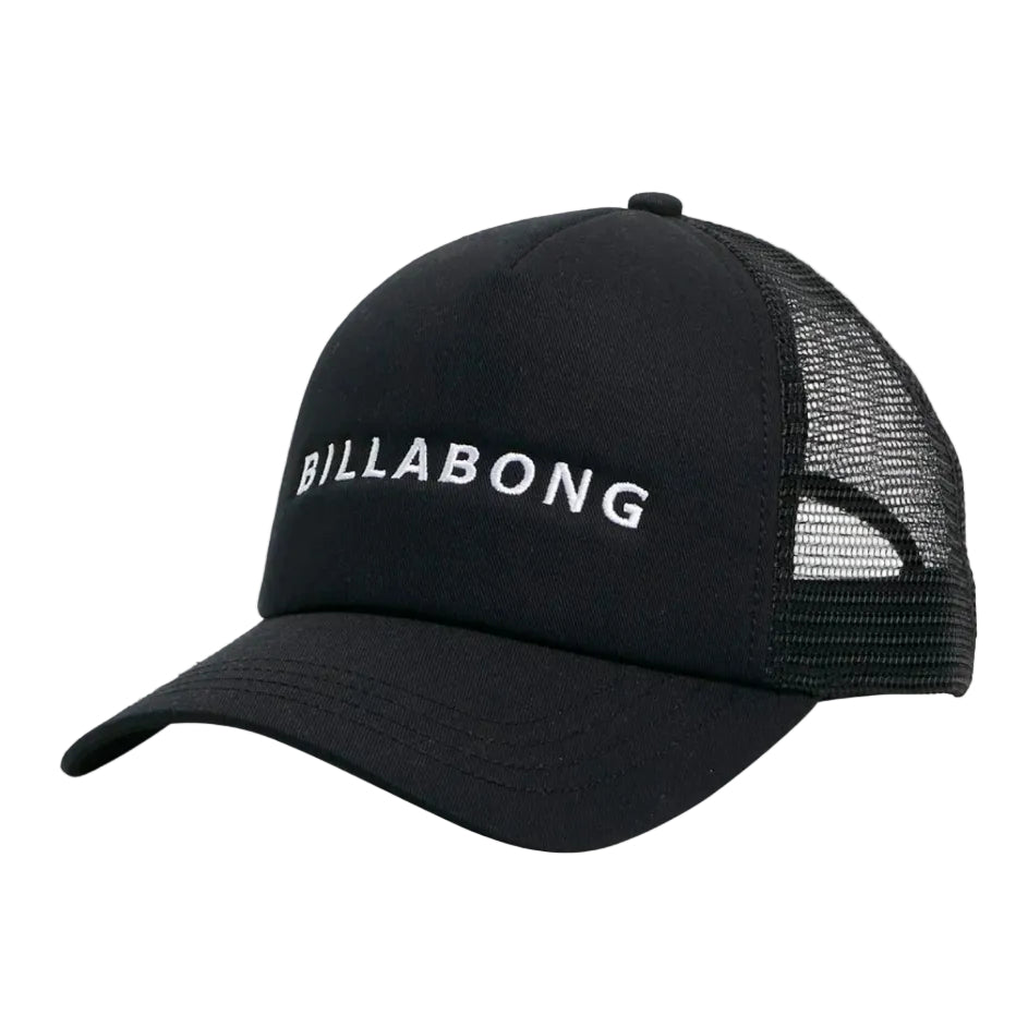 Black Billabong cap on a white background