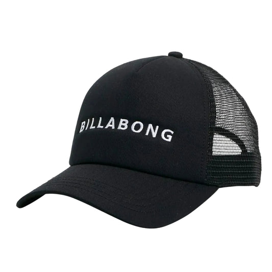 Black Billabong cap on a white background