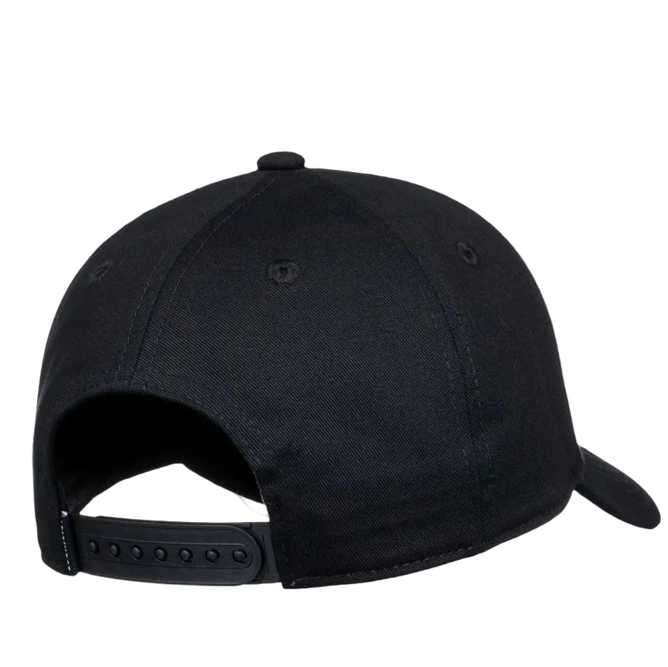 Black baseball cap on a white background
