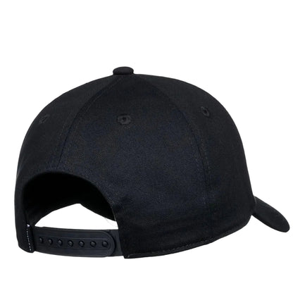 Black baseball cap on a white background