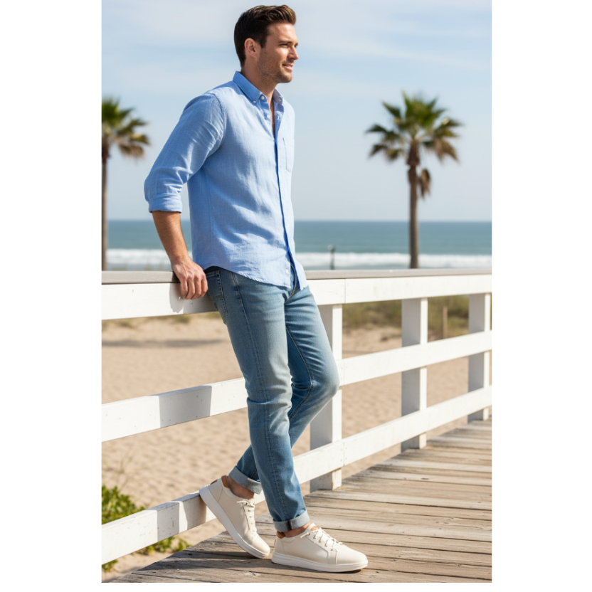 Hey Dude Paul Pro Stretch Canvas Egret / Light Grey