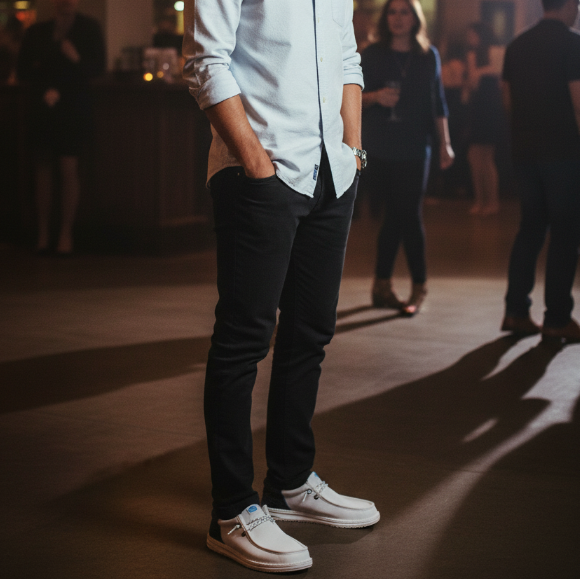 white hey dude shoes for the best night out