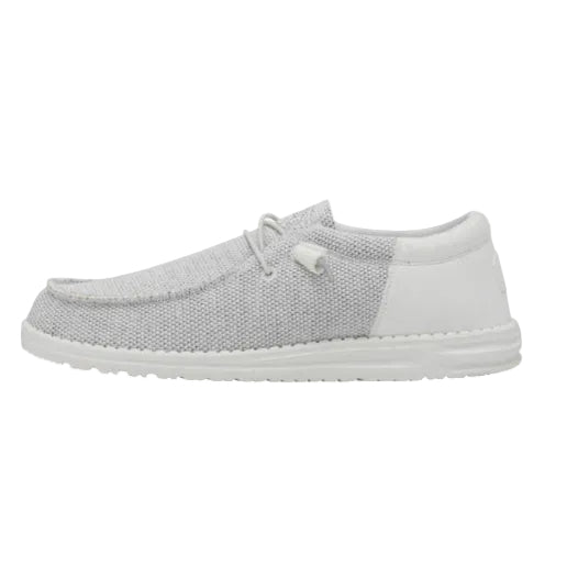 White casual shoe on a white background