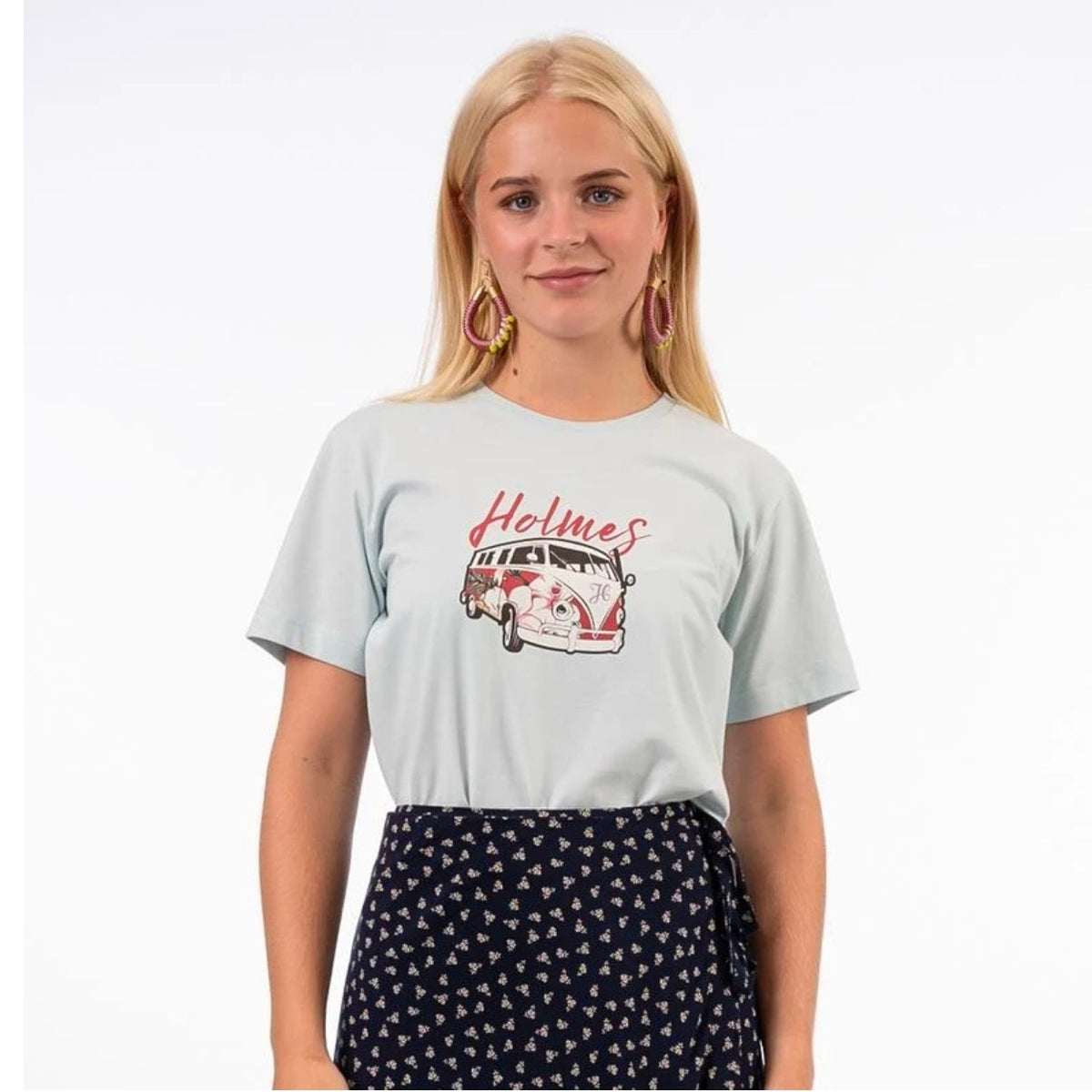 Holmes Bros Womens Flower Combi Tee