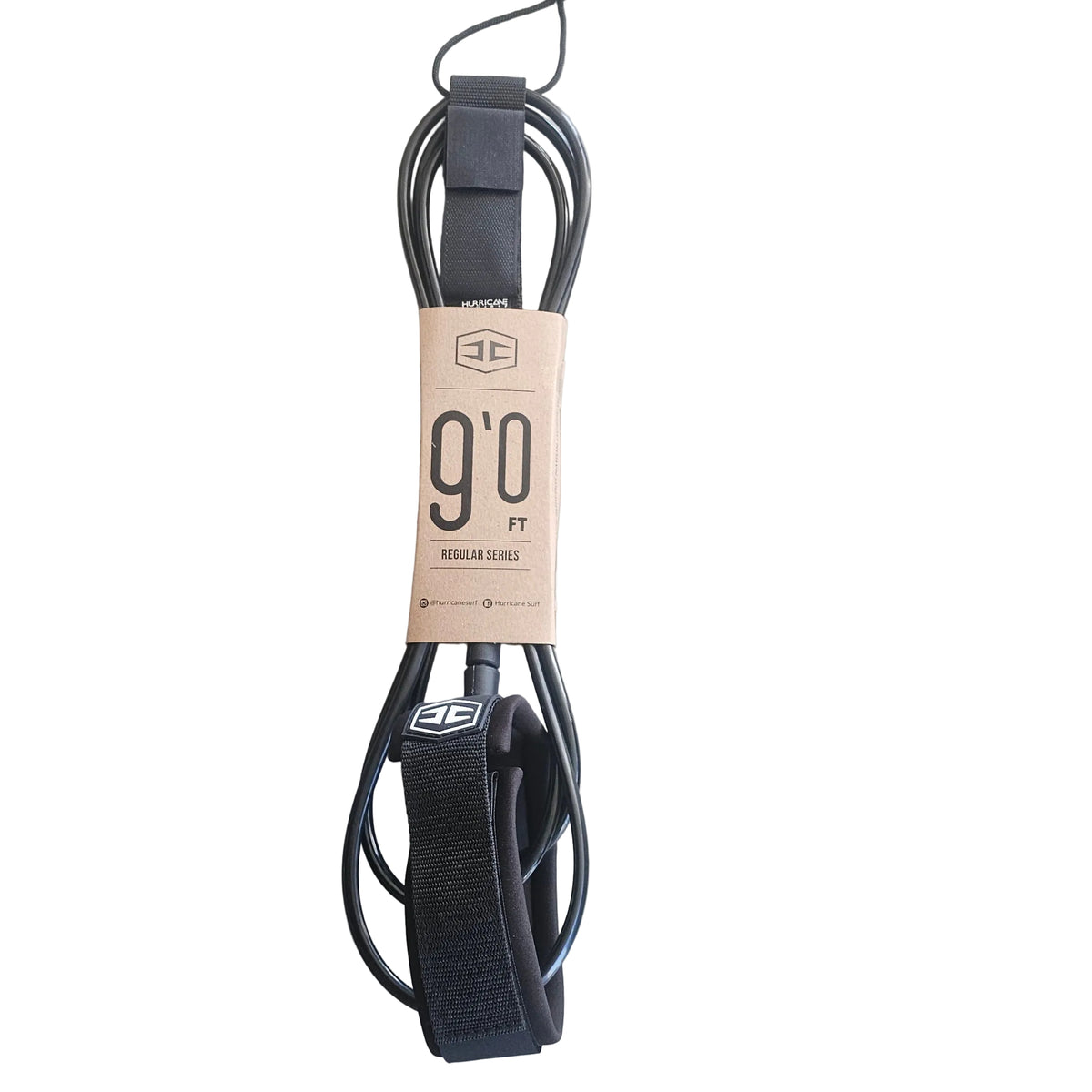 Hurricane 7mm 9ft  Leash - Midnight Black (Calf)