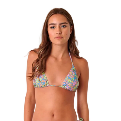 O'Neill Blue Floral Bikini Top
