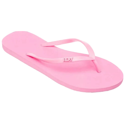 Pink flip-flop sandal on a white background