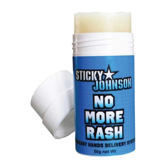 Sticky Johnson 'No More Rash' product on a white background